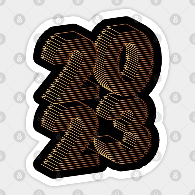 2023 Matte Gold Sticker by MplusC